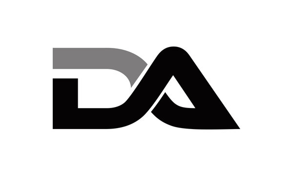 DA letter icon vector