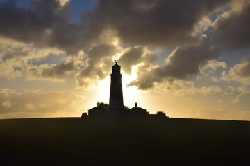 lighthouse at sunset