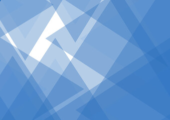 Abstract background consisting of geometric shapes. Blue geometric texture. Abstract wallpaper. The background is blue and white. Mosaic texture of different shades. Banner with space for text.