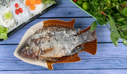 Thai Fish Dishes Pla Nin and Pla Tap Tim 