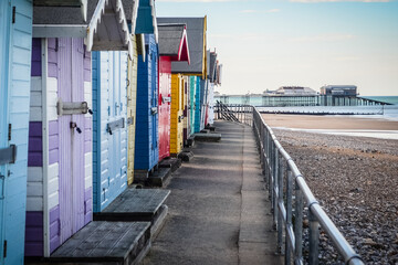 beach huts at the beach