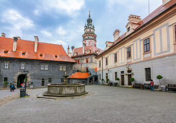 Cesky Krumlov castle in Czech Republic