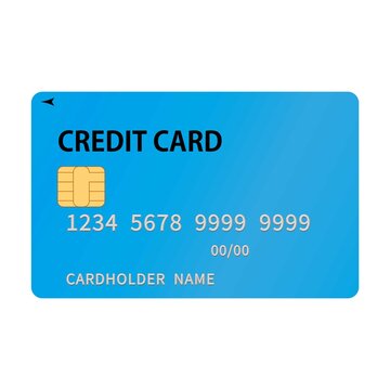 クレジットカード　青色　素材