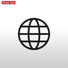 World icon vector . Earth sign
