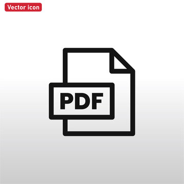 PDF file icon . pdf sign