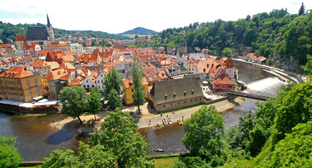 Obraz premium Cesky Krumlov - eine Perle der Tschechischen Republik