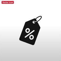 Price tag icon vector . Tag sign