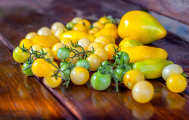 Homemade Organic Yellow Cherry Tomatoes
