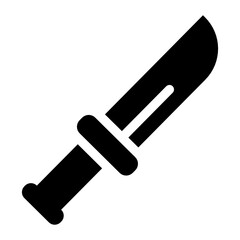 
An african sword vector, editable icon of katana 
