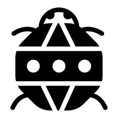 
An icon design of african beetle icon
