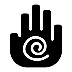 
Trendy vector design of palmistry icon
