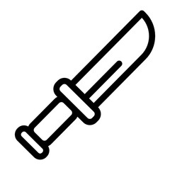 
An african sword vector, editable icon of katana 
