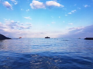 Mountain on the sea