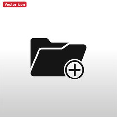 Add Folder icon vector eps 10