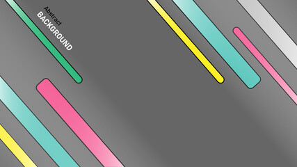 Background colorful vector with contrast diagonal gradient geometric shapes. Abstract illustration, Simple geometric shapes, creative template, light beam, screen, diagonal, oval, rectangle