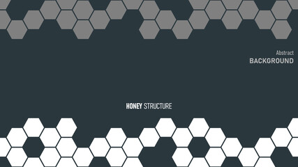 Background vector with honey structure. Abstract color contrast illustration. Simple geometric shapes, creative template.	
