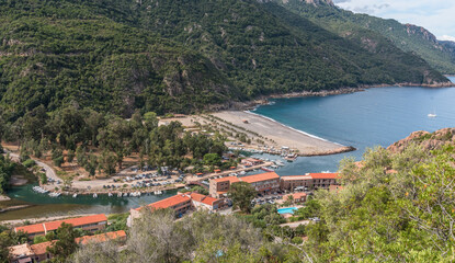 Obraz premium panorama de Porto en Corse