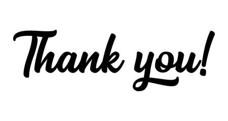 Hand sketched Thank You quote. Lettering for banner, flyer, poster, ad, web, invitation, card. Vector illustration