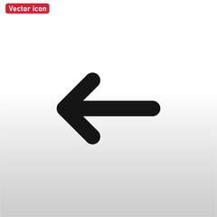 Left Arrow icon vector eps 10