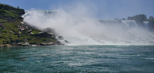 falls in the fog
