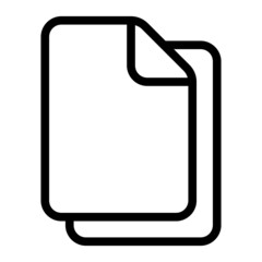 copy file icon with outline style. Suitable for website design, logo, app, ui, etc.