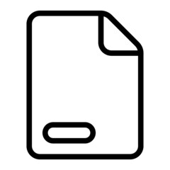 remove file icon with outline style. Suitable for website design, logo, app, ui, etc.