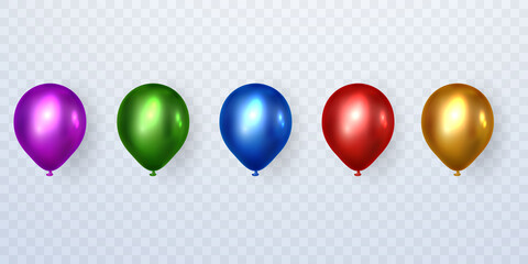 A luxurious balloon set for decorating parties and celebrations. © A-R-T-I Vector