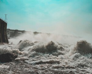 storm over the river