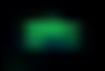Dark Green vector blurred shine abstract background.