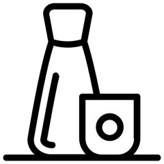 
A vector of alcoholic drink, editable solid icon 
