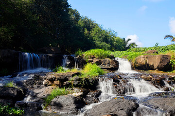 Fototapeta premium Waterfall of the River Citron, Balacava, Mauritius