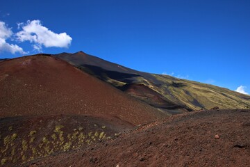 Italy, Sicily: View of Etna Volcano.