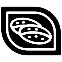 
Salmon served in a leaf, vector of japanese traditional food 
