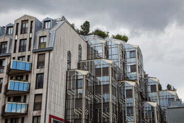 Contemporary architecture seen on an urban cityscape of a European city