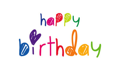Happy Birthday typography vector design for greeting cards eps 10
