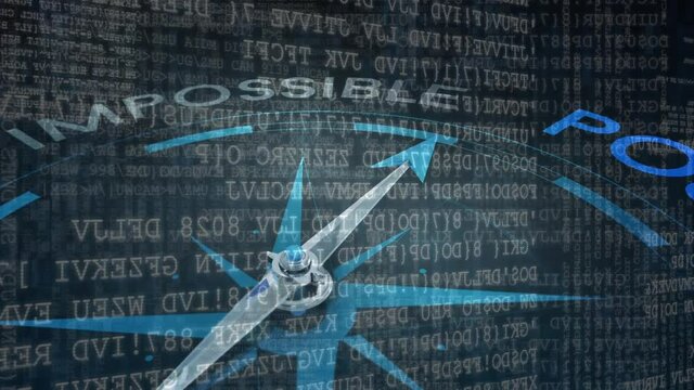 Impossible possible compass over data.