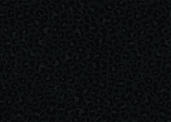 Black Leopard pattern design, dark animal skin, vector illustration background. wildlife fur skin design illustration