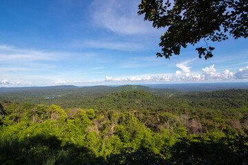 Fototapeta premium The beautiful green mountain and beautiful nature