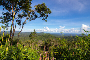 The beautiful green mountain and beautiful nature