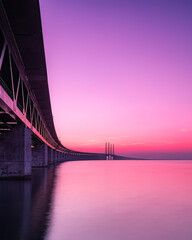 Fototapeta premium Oresunds Bridge After Dusk