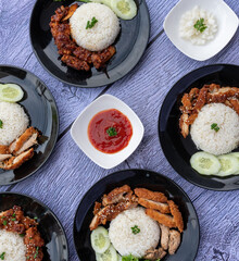 Thai Food Pork Chicken and Fish 