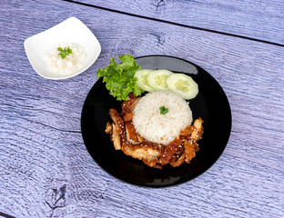 Thai Food Pork Chicken and Fish 