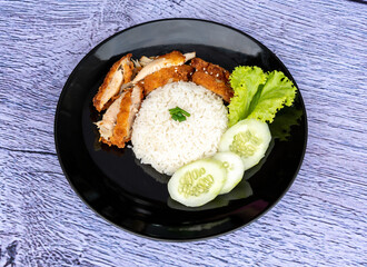 Thai Food Pork Chicken and Fish 