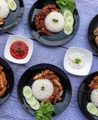 Thai Food Pork Chicken and Fish 