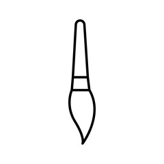 painting brush line icon