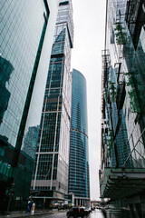 Fototapeta na wymiar city skyscrapers Moscow 