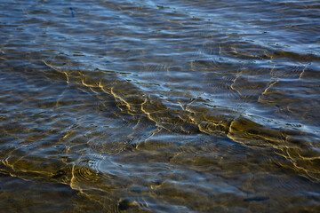 water flowing into the water