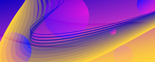 Fluid Abstract. Flow Landing Page. 3d Lines 