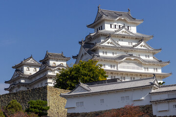 Fototapeta na wymiar The beautiful castle of Himeji (Japan)