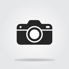 Vector Photo camera icon. Vector illustration